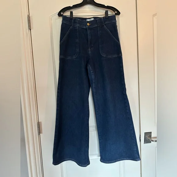 FRAME Denim High Rise Modern Pocket Jean in Rinse, Size 30. - Picture 13 of 15